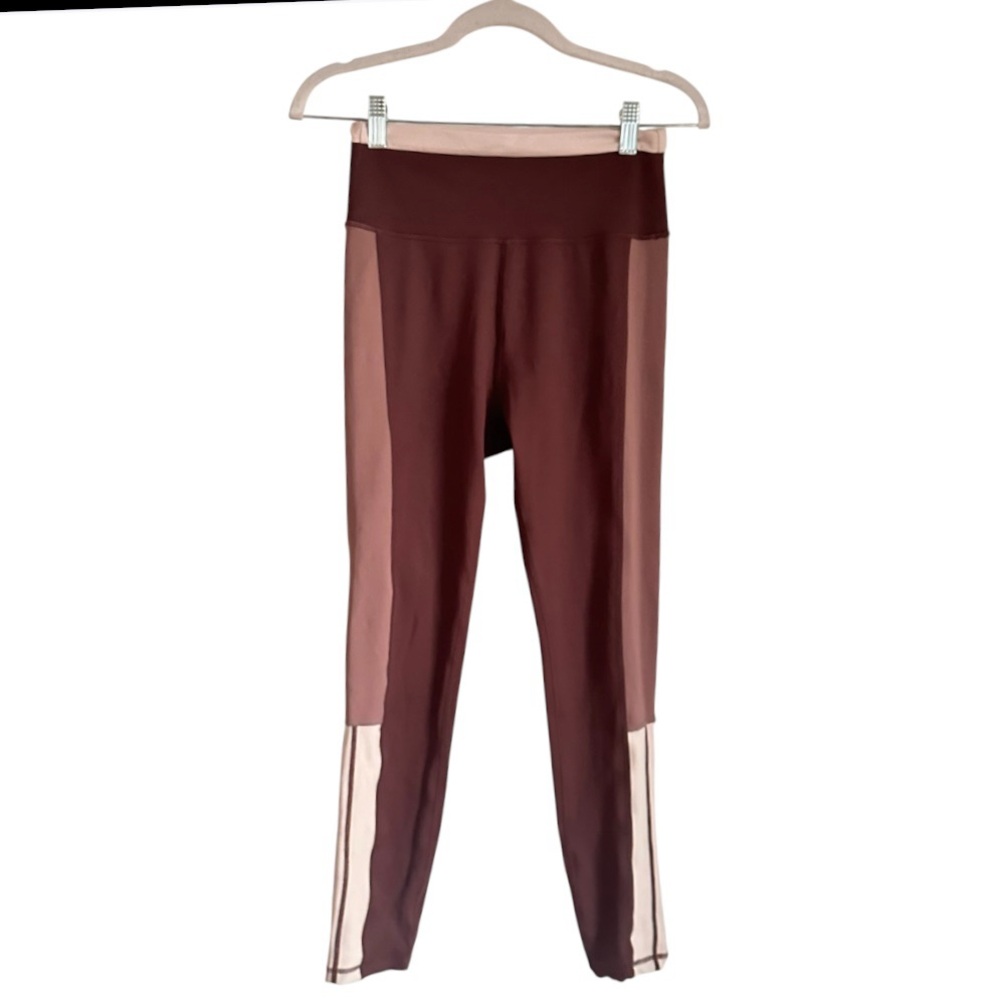 Altar’d State AS Revival Women’s Colorblock Chocolate Brown Leggings Size M